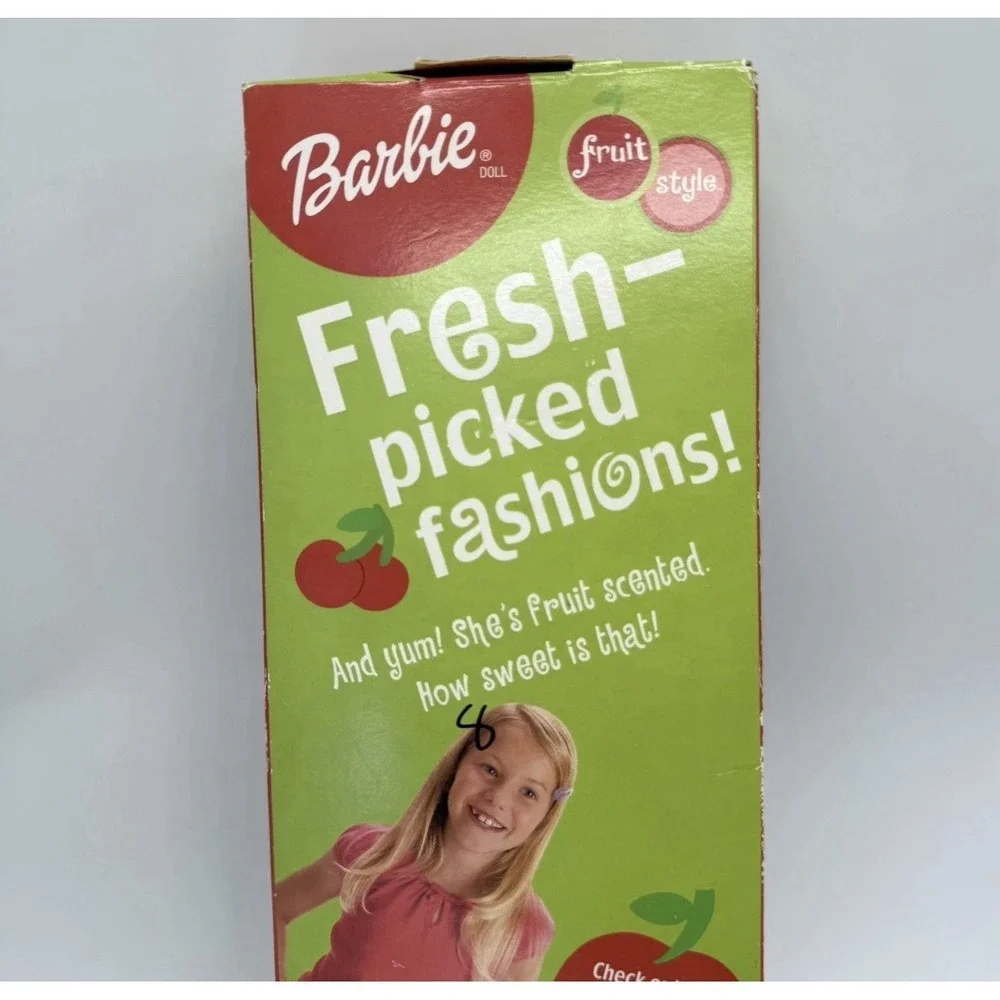 Mattel 2002 Barbie Fruit Style Cherry Scented Doll with Belt NIB